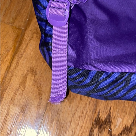 Jansport Purple and Blue Zebra Print Backpack - Picture 5 of 5